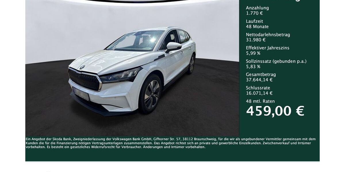Skoda Enyaq 53.291 km 33.750 &euro; Dortmund 44269