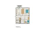 Etagenwohnung Lünen Brambauer - 3.5 Zimmer, 69 m&sup2;, 614&euro; | Angebot:25644080
