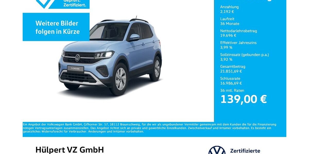 VW T-Cross 8.547 km 21.888 &euro; Dortmund 44379