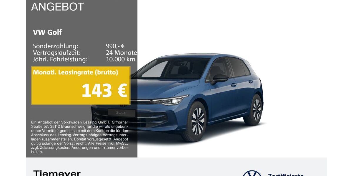VW Golf 29.773 km 26.490 &euro; Bochum 44892