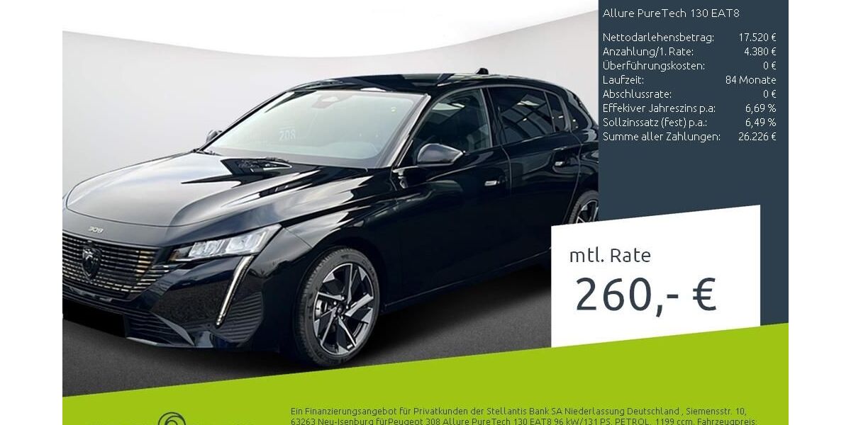 Peugeot 308 21.668 km 21.849 &euro; Dülmen 48249
