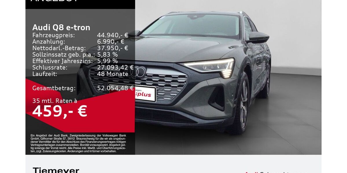 Audi Q8 e-tron 48.979 km 39.840 &euro; Gelsenkirchen 45894