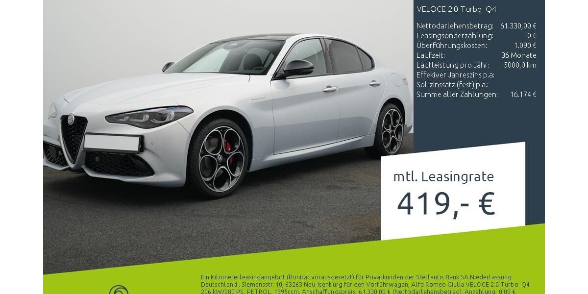Alfa Romeo Giulia 2.500 km 61.330 &euro; Borken 46325
