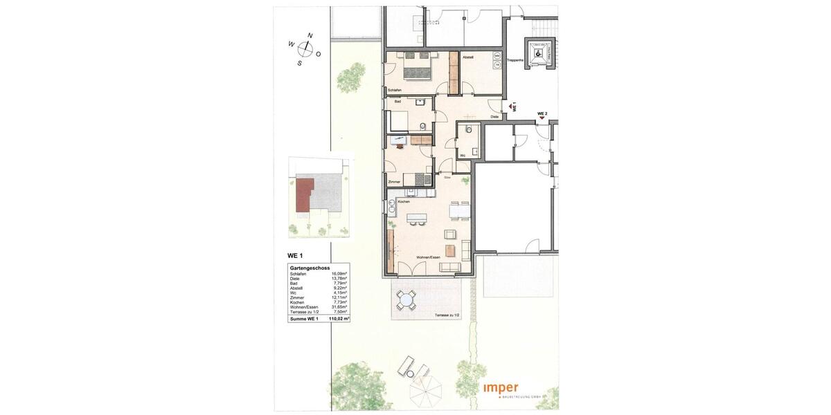 Erdgeschoßwohnung Haltern am See - 3.5 Zimmer, 110 m&sup2;, 480.000&euro; | Angebot:26799517