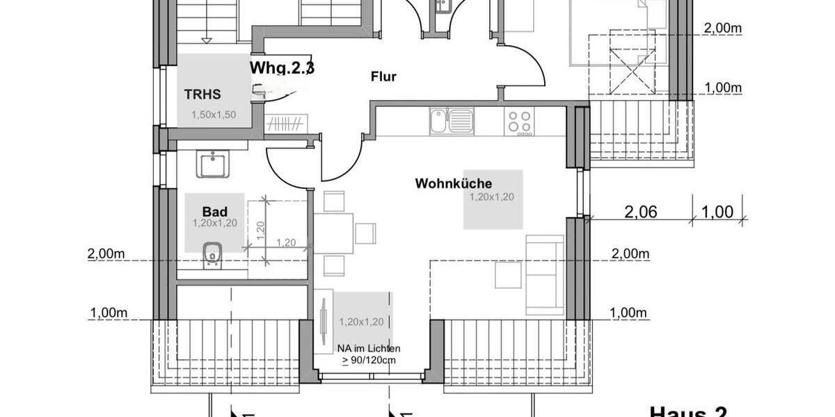 Dachgeschoßwohnung Borken - 2 Zimmer, 60 m&sup2;, 898&euro; | Angebot:26706049