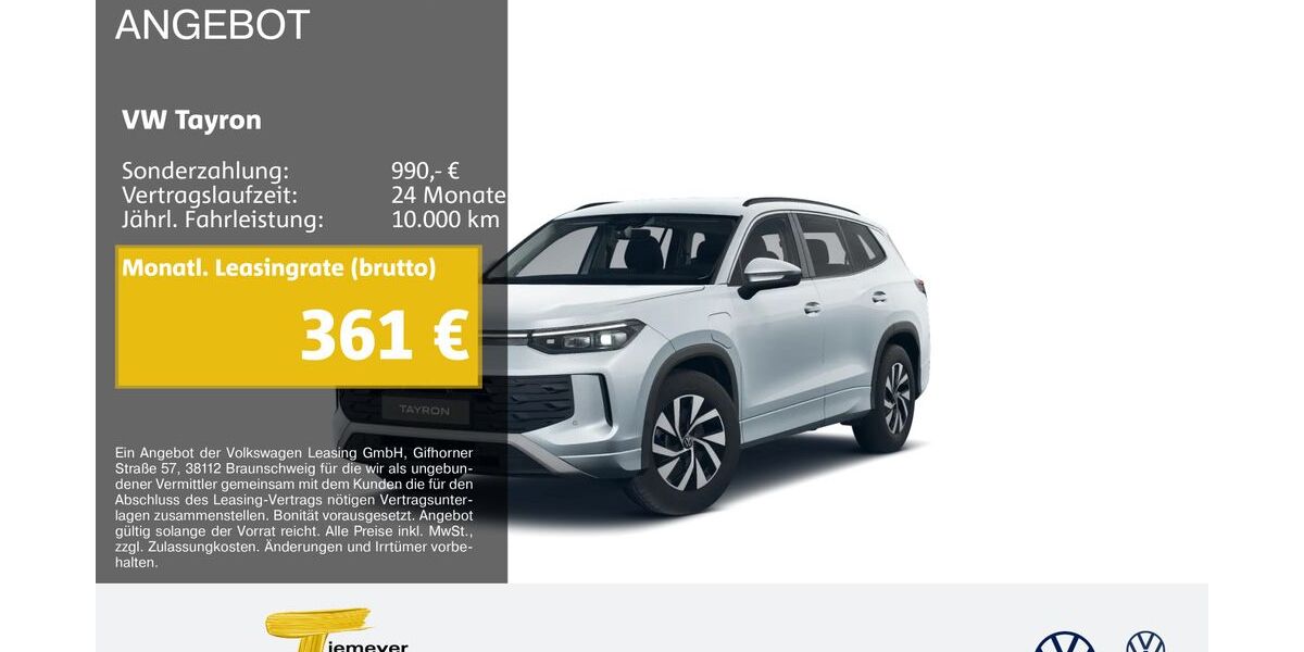 VW Tayron 9.450 km 40.090 &euro; Marl 45770