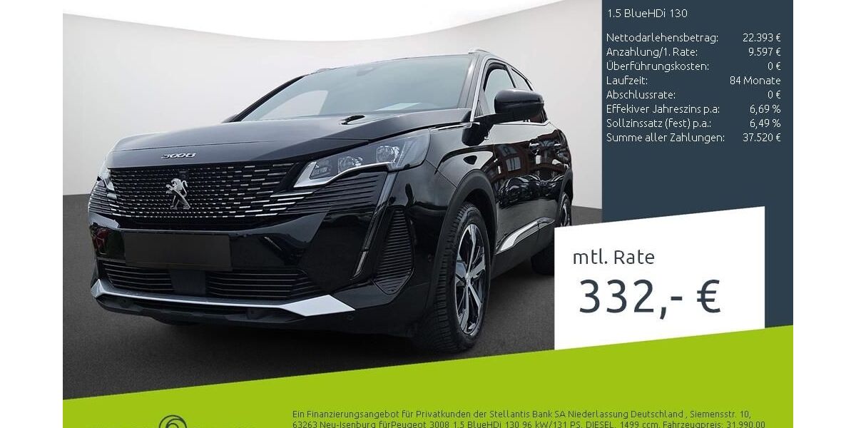 Peugeot 3008 21.955 km 31.990 &euro; Dülmen 48249