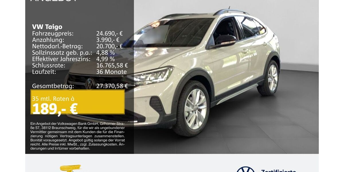VW Taigo 2.900 km 22.250 &euro; Oberhausen 46047