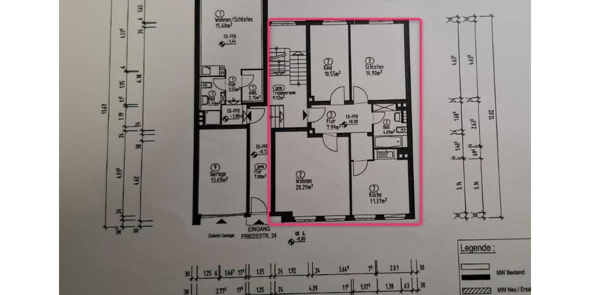 Etagenwohnung Oberhausen Alstaden - 3 Zimmer, 70 m&sup2;, 119.000&euro; | Angebot:24313561