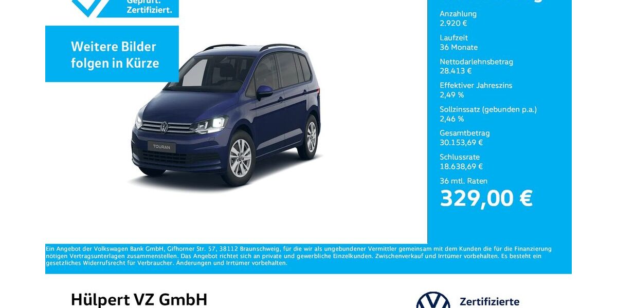 VW Touran 9.296 km 31.333 &euro; Dortmund 44379
