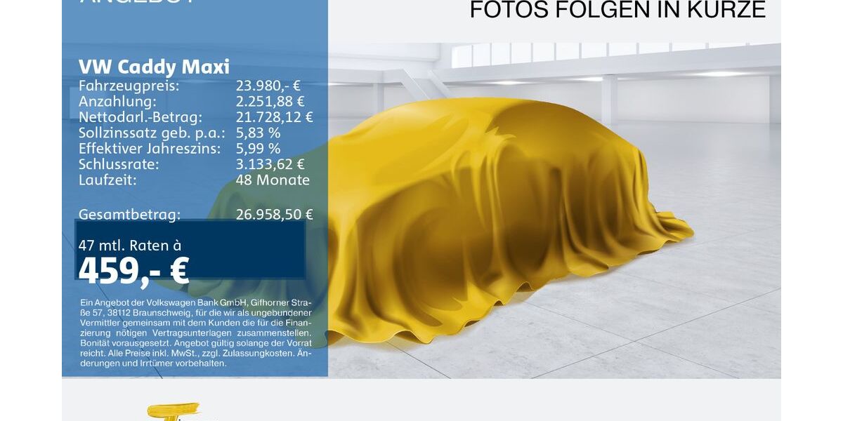 VW Caddy Maxi 68.293 km 23.980 &euro; Castrop-Rauxel 44575