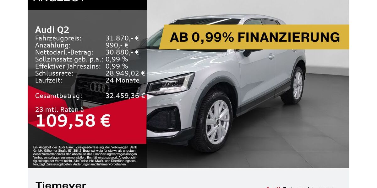 Audi Q2 10.962 km 31.870 &euro; Bochum 44809
