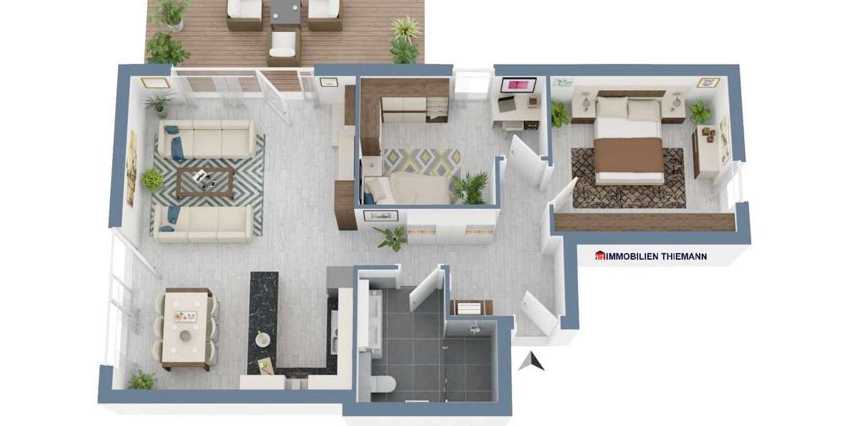 Etagenwohnung Bottrop / Fuhlenbrock Fuhlenbrock - 3.5 Zimmer, 87 m&sup2;, 447.500&euro; | Angebot:21184108