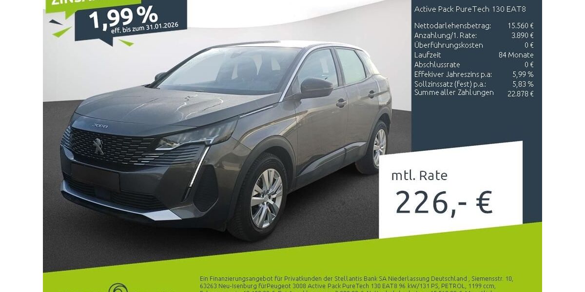 Peugeot 3008 36.183 km 18.760 &euro; Borken 46325