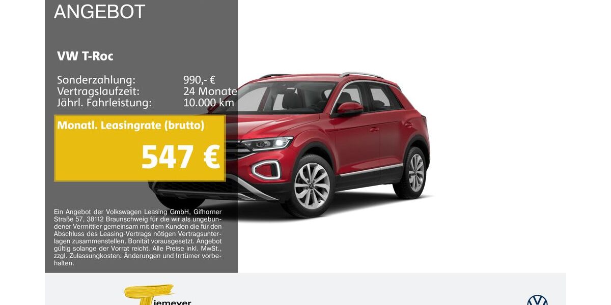 VW T-Roc 9.012 km 23.200 &euro; Recklinghausen 45663