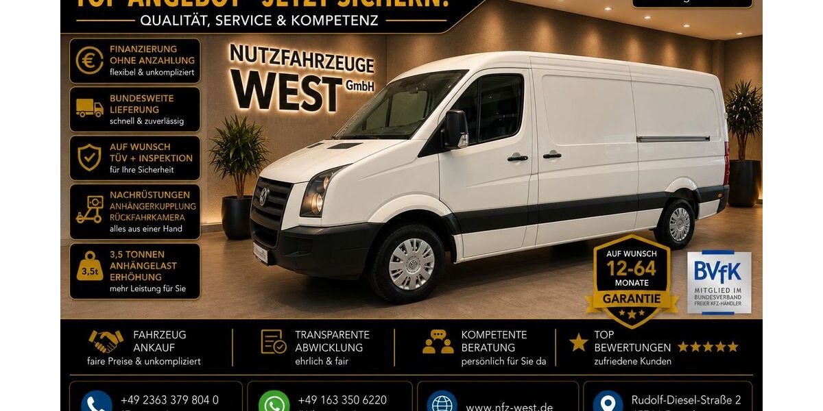 VW Crafter 114.000 km 13.490 &euro; Datteln 45711