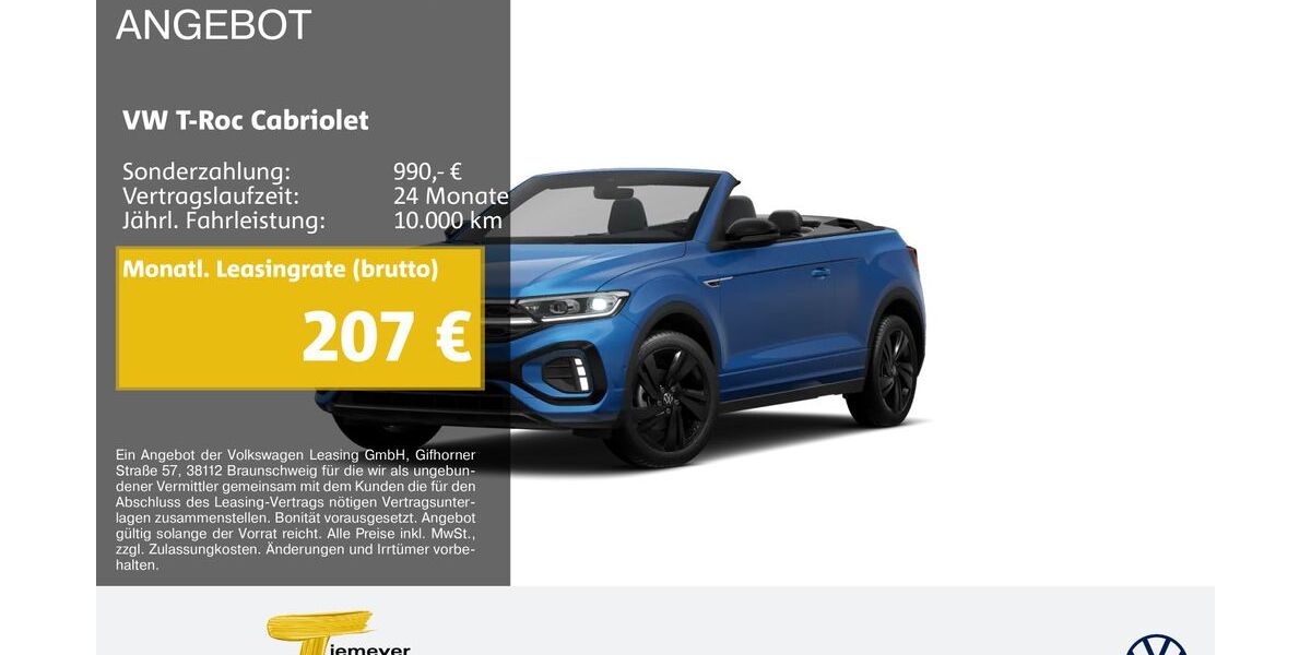 VW T-Roc 6.394 km 31.890 &euro; Dorsten 46282