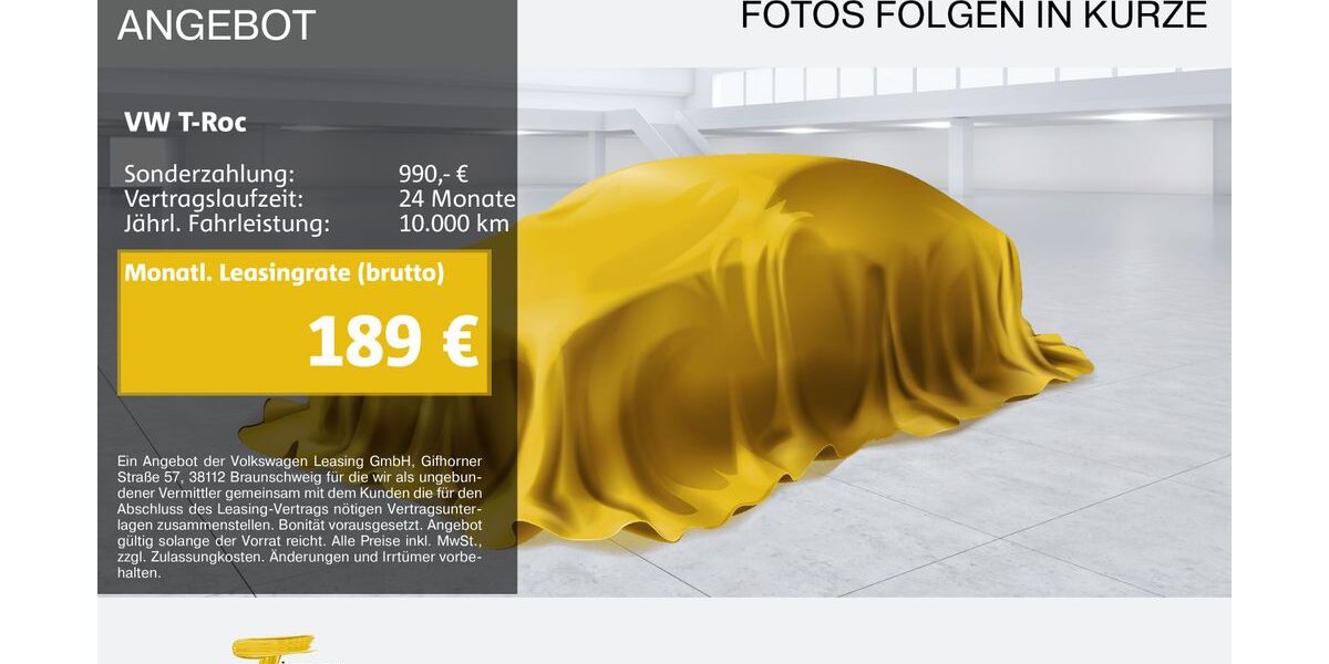 VW T-Roc 21.749 km 23.780 &euro; Dorsten 46282