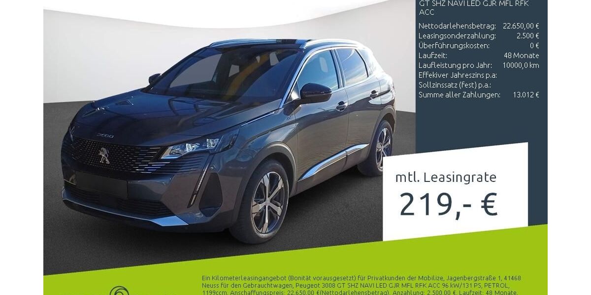 Peugeot 3008 53.029 km 22.430 &euro; Borken 46325