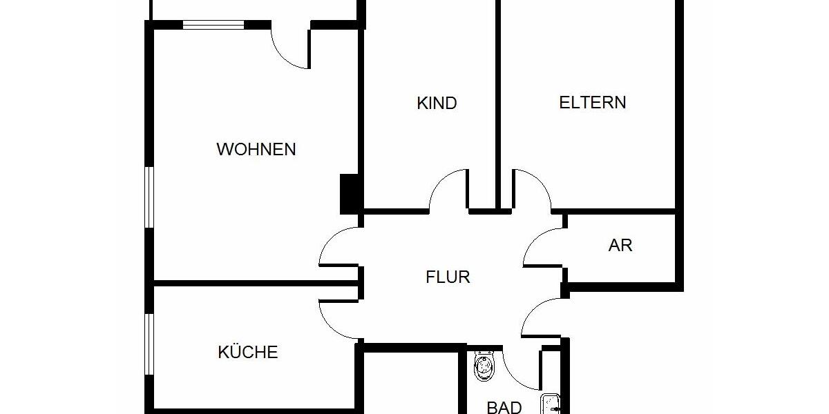 Etagenwohnung Gelsenkirchen Gelsenkirchen-Nord - 3 Zimmer, 71 m&sup2;, 489&euro; | Angebot:26232619