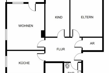 Wohnung Gelsenkirchen Gelsenkirchen-Nord - 3 Zimmer, 71 m&sup2;, 489&euro; | Angebot:26232619