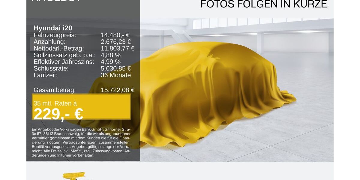 Hyundai i20 71.881 km 13.480 &euro; Marl 45770