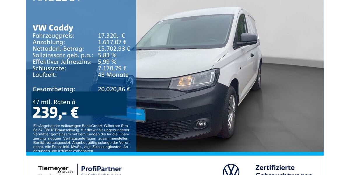 VW Caddy 76.126 km 17.320 &euro; Recklinghausen 45663