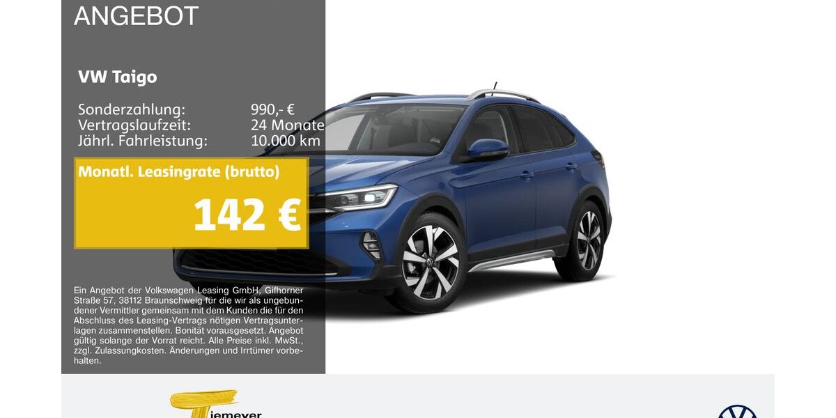 VW Taigo 6.652 km 24.290 &euro; Dorsten 46282