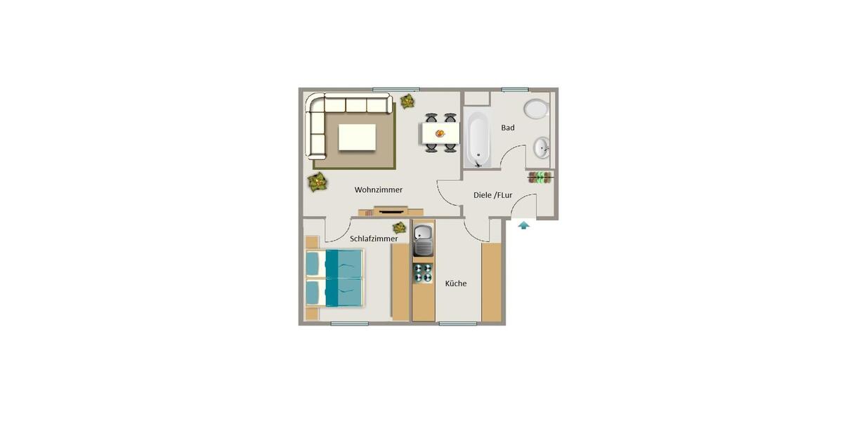 Etagenwohnung Herten - 3.5 Zimmer, 82 m&sup2;, 365&euro; | Angebot:26453774