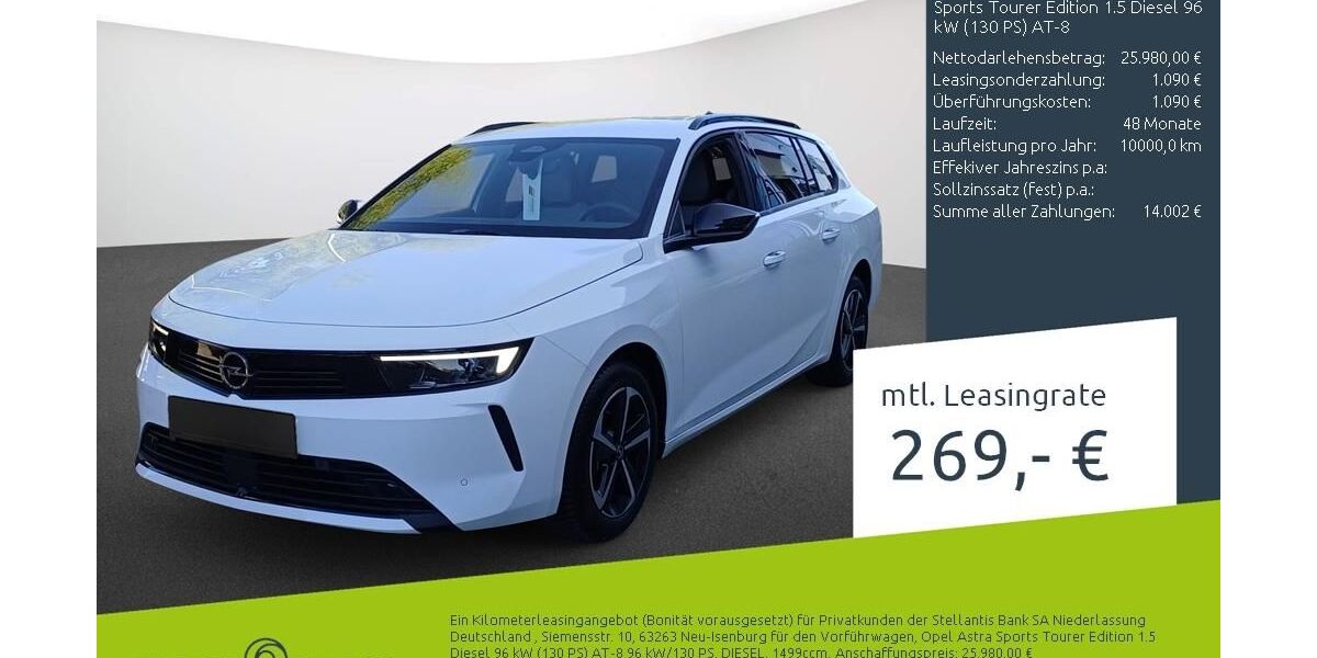 Opel Astra 10.350 km 25.240 &euro; Borken 46325