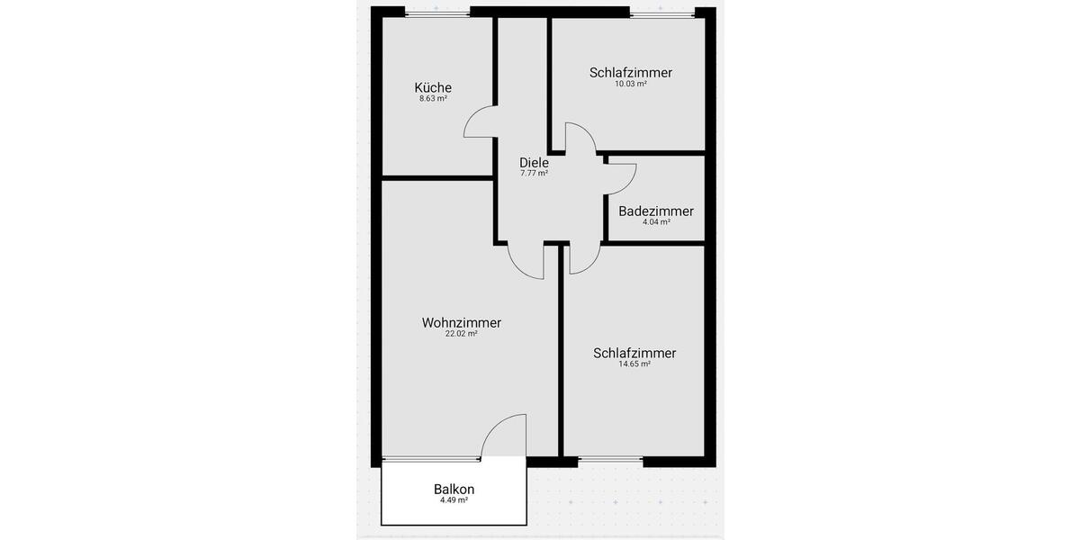 Etagenwohnung Essen Stadtbezirk VI - 3 Zimmer, 70 m&sup2;, 120.000&euro; | Angebot:26959476
