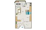 Etagenwohnung Bochum Querenburg - 1.5 Zimmer, 47 m&sup2;, 288&euro; | Angebot:26449936