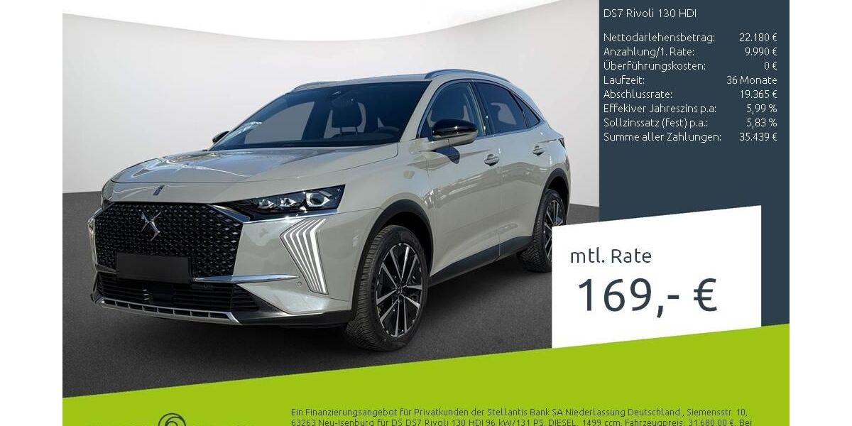 DS Automobiles DS7 (Crossback) 33.527 km 31.680 &euro; Borken 46325