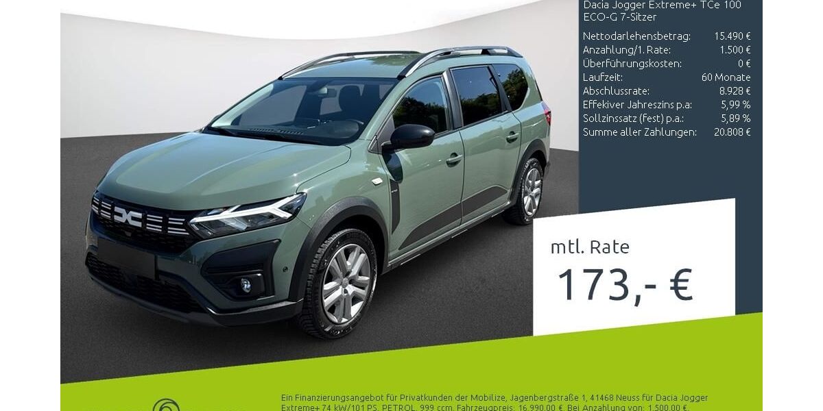 Dacia Jogger 54.980 km 16.989 &euro; Borken 46325