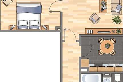 Wohnung Witten Annen - 2.5 Zimmer, 46 m&sup2;, 359&euro; | Angebot:26518442