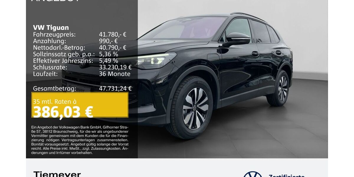 VW Tiguan 4.990 km 41.780 &euro; Bochum 44892
