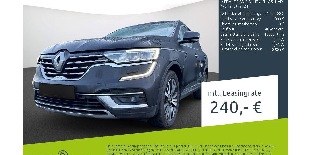 Renault Koleos 90.700 km 21.390 &euro; Borken 46325