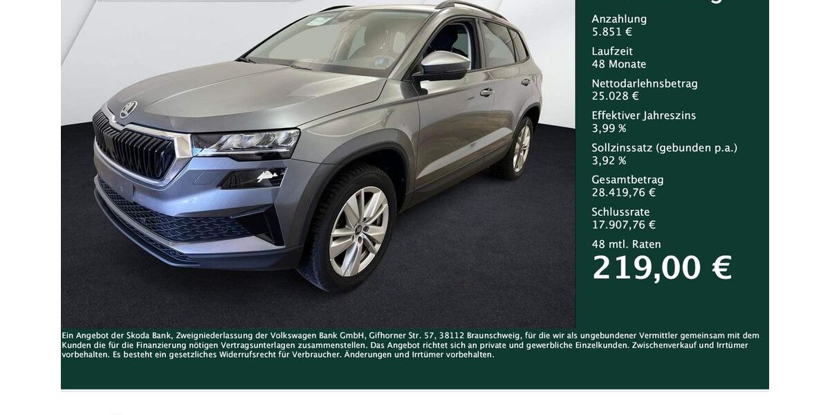 Skoda Karoq 18.161 km 30.879 &euro; Dortmund 44269