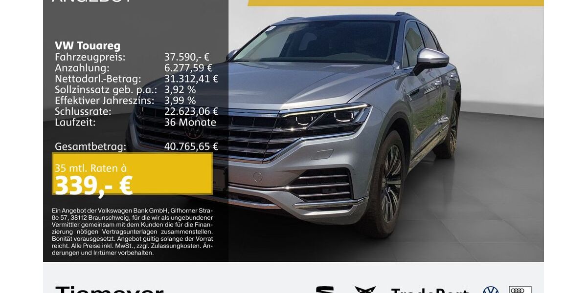 VW Touareg 136.754 km 37.590 &euro; Recklinghausen 45663
