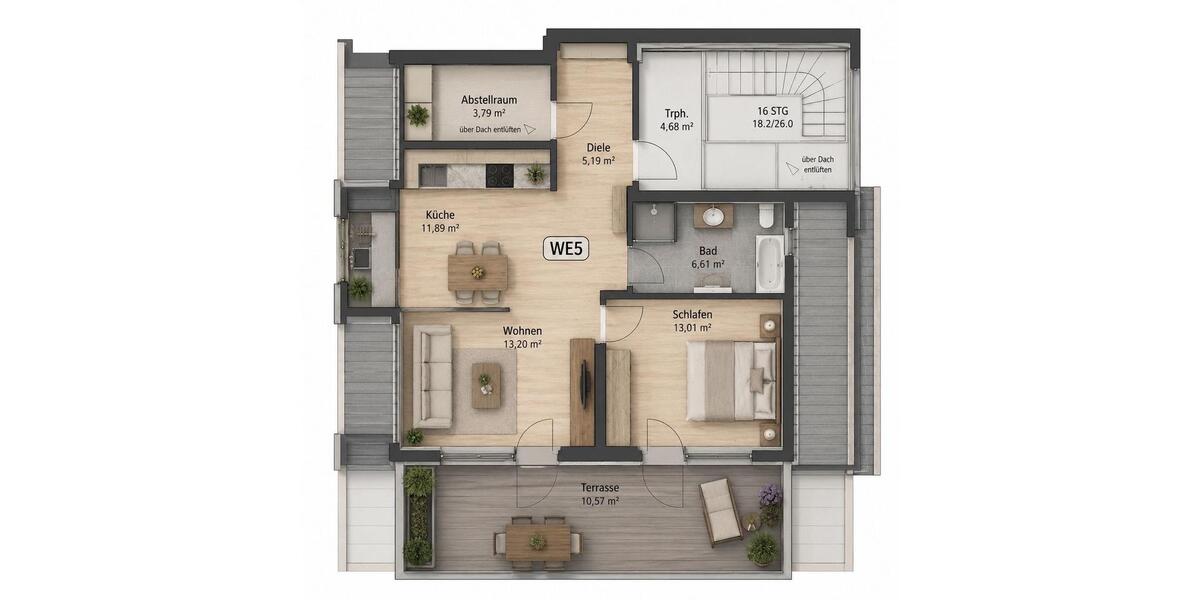 Einfamilienhaus Borken - 2 Zimmer, 68 m&sup2;, 720&euro; | Angebot:26464253