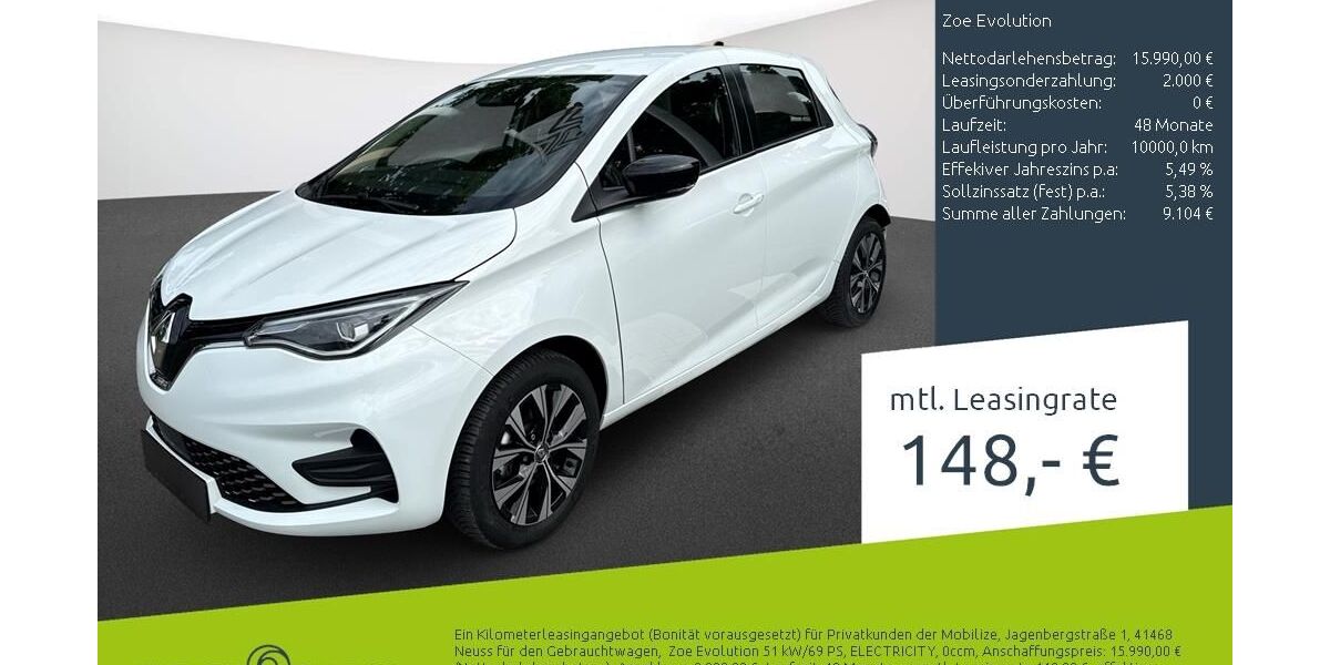 Renault ZOE 50.380 km 15.990 &euro; Borken 46325
