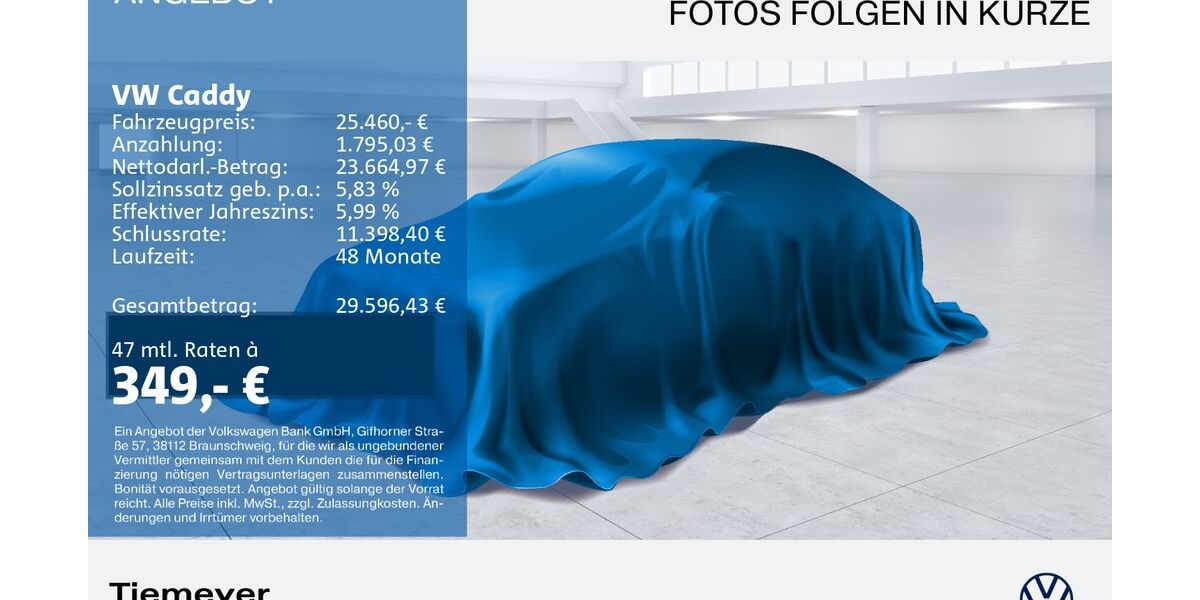 VW Caddy 15.558 km 24.820 &euro; Recklinghausen 45663