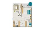 Erdgeschoßwohnung Herten - 3.5 Zimmer, 64 m&sup2;, 500&euro; | Angebot:25774537
