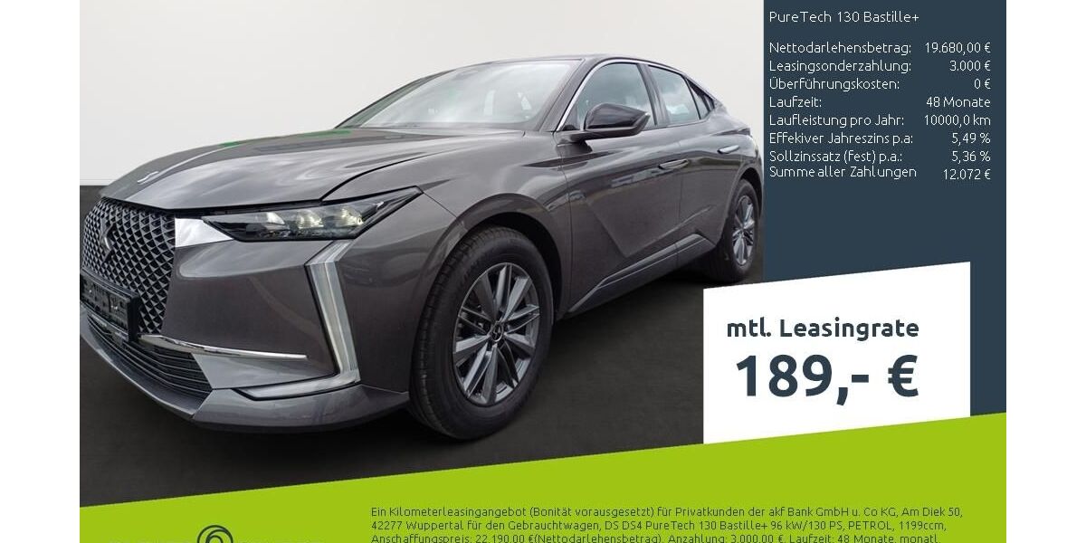 DS Automobiles DS4 19.580 km 17.849 &euro; Borken 46325