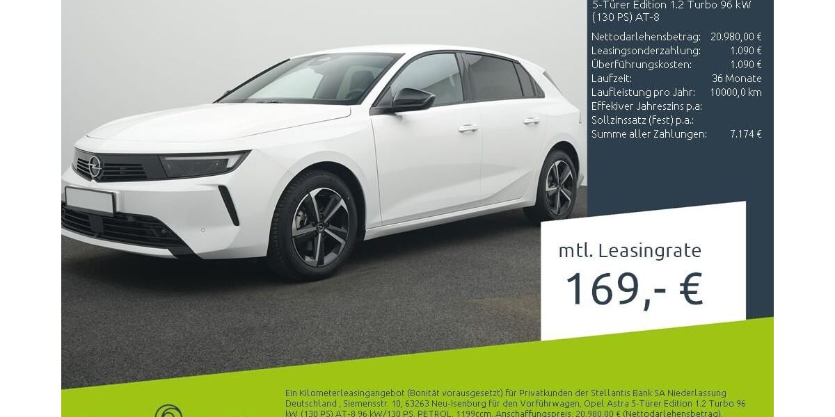 Opel Astra 1.500 km 20.777 &euro; Borken 46325