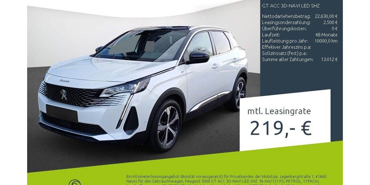 Peugeot 3008 23.228 km 22.630 &euro; Borken 46325