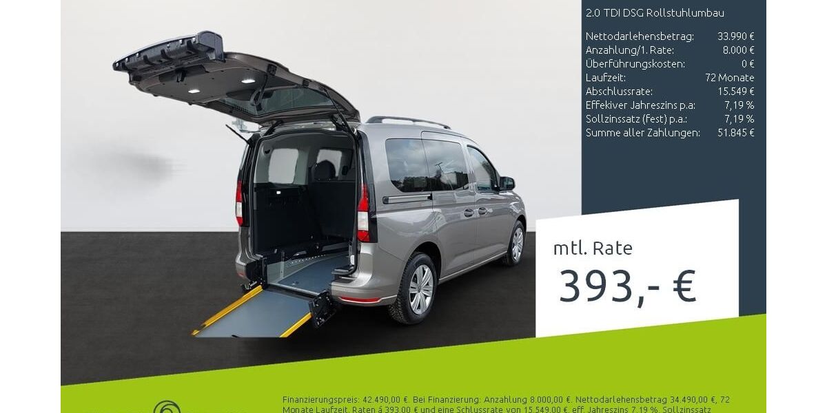VW Caddy 1.501 km 41.990 &euro; Borken 46325