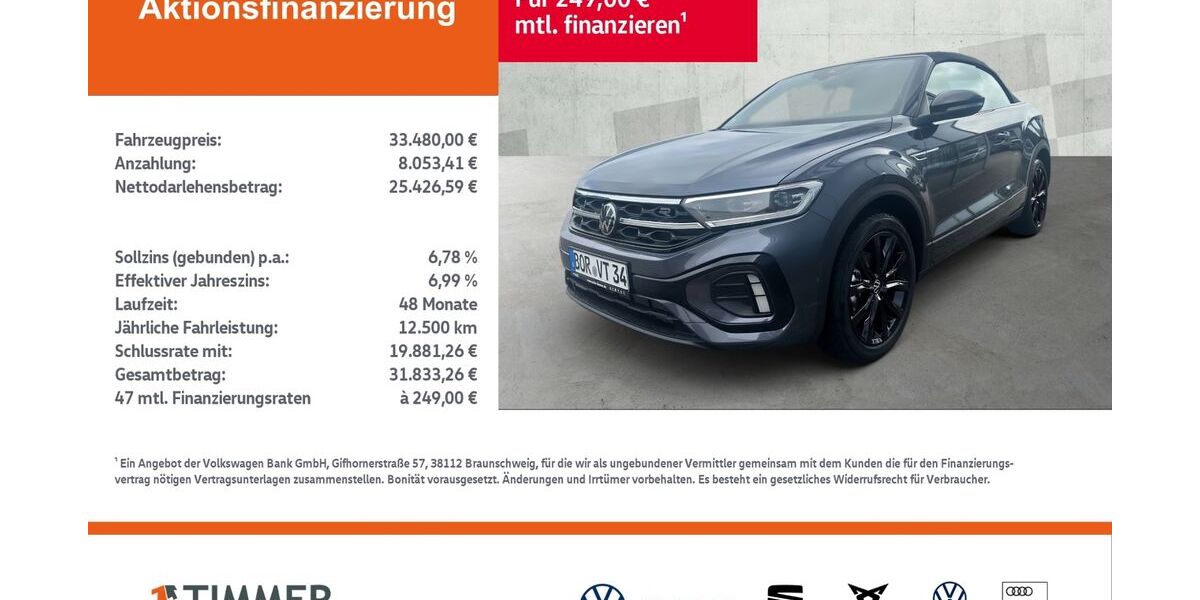 VW T-Roc 22.999 km 33.480 &euro; Dülmen 48249