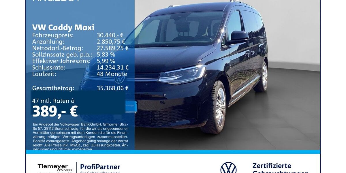 VW Caddy 52.603 km 30.440 &euro; Recklinghausen 45663