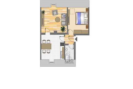 Wohnung Gelsenkirchen Gelsenkirchen-Mitte - 2 Zimmer, 51 m&sup2;, 409&euro; | Angebot:23496576